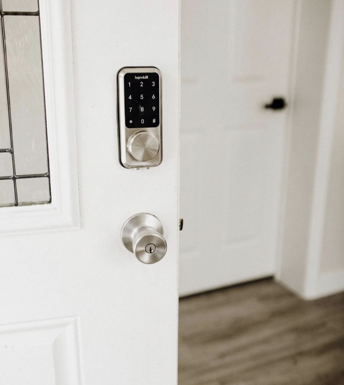 Keyless Electronic Door Lock deadbolt helps keep the female lady residents of fresh life recovery homes safe.